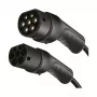 LogiLink EVC0128 Type 2 Spiralkabel für E-Auto-Laden, 11kW, 3-Phasen, 20A, 5m, Schwarz mit Aufbewahrungstasche