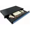 LogiLink F24LC2B 24-Port LC Duplex LWL-Patchpanel 1U 19 Zoll Rackmontage Schwarz