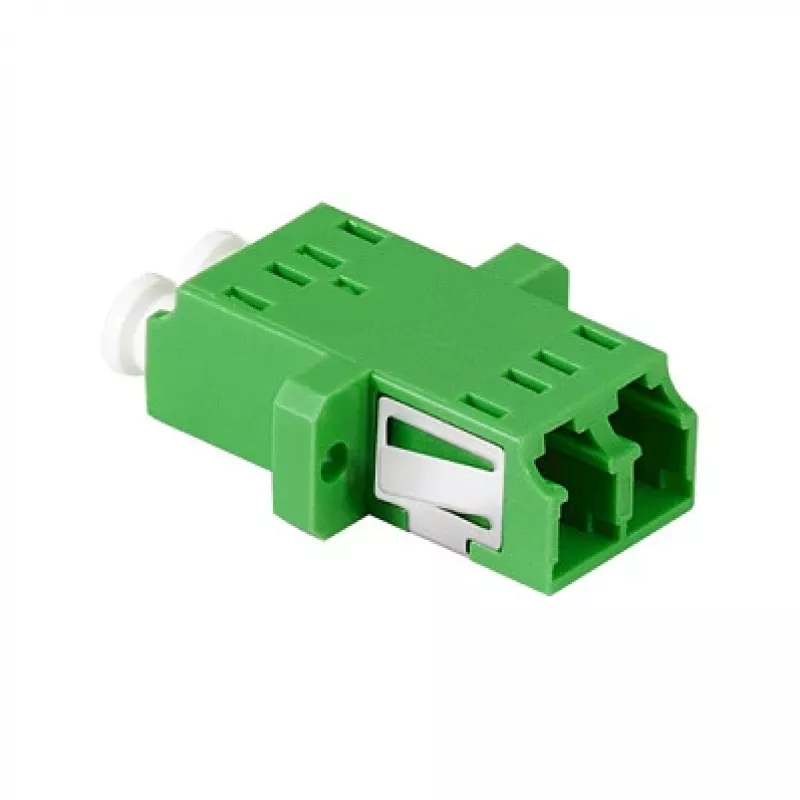 LogiLink FA02LC6 Glasfaser-Adapter LC Duplex – Flanschmontage, Grün (Packung mit 12)
