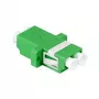 LogiLink FA02LC6 Glasfaser-Adapter LC Duplex – Flanschmontage, Grün (Packung mit 12)