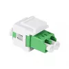 LogiLink FA03LC5 LC Duplex Glasfaser-Adapter, flanschlos, grün – 12 Stück