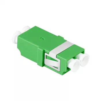 LogiLink FA03LC5 LC Duplex Glasfaser-Adapter, flanschlos, grün – 12 Stück