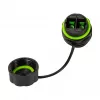 LOGILINK FA05SD1 Outdoor Glasfaser-Duplex-SC-Stecker mit Staubschutzkappe – Multimode OM3/OM4, Aqua (10er-Pack)
