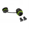 LOGILINK FA05SD1 Outdoor Glasfaser-Duplex-SC-Stecker mit Staubschutzkappe – Multimode OM3/OM4, Aqua (10er-Pack)