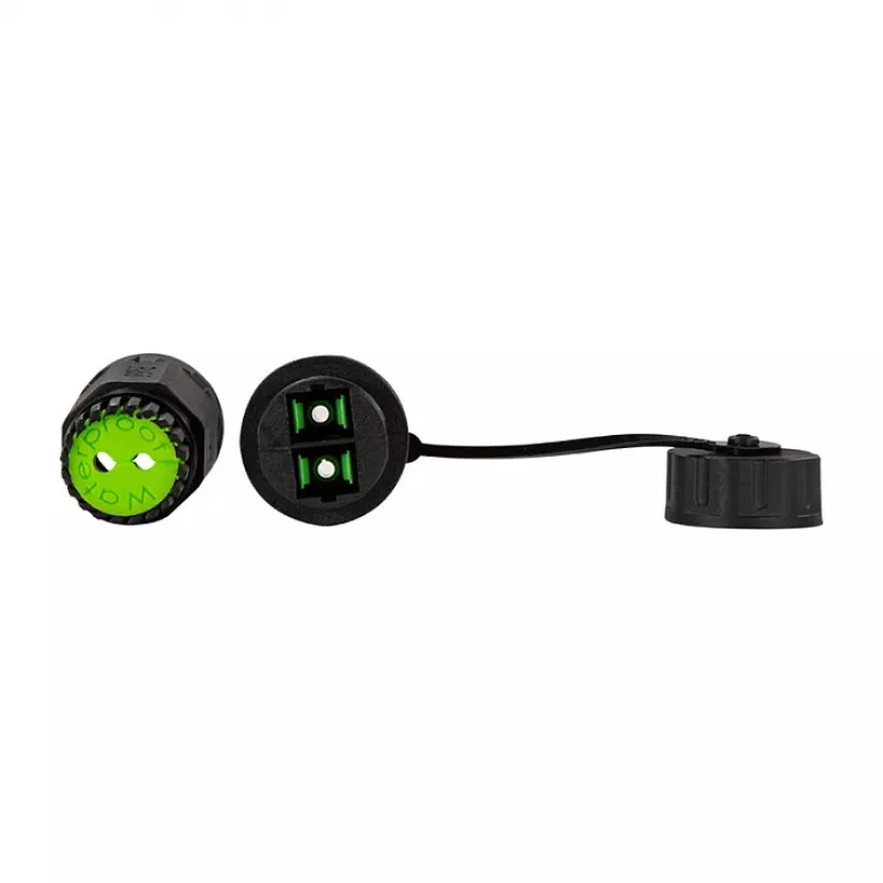 LOGILINK FA05SD2 Outdoor Glasfaser Duplex SC-Stecker mit Kabelverschraubung und Staubschutzkappe