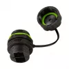 LOGILINK FA05SD2 Outdoor Glasfaser Duplex SC-Stecker mit Kabelverschraubung und Staubschutzkappe