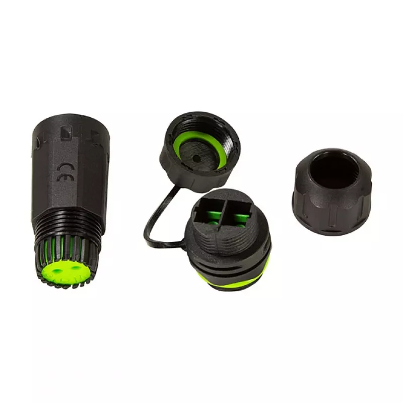 LOGILINK FA05SD2 Outdoor Glasfaser Duplex SC-Stecker mit Kabelverschraubung und Staubschutzkappe