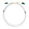 LogiLink FC0LC10 Stahlpanzer-OS2-Duplex-LC/APC-zu-LC/APC-Glasfaser-Patchkabel, 10 m, Weiß