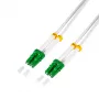 LogiLink FC0LC20 Glasfaser-Patchkabel OS2 LC/APC auf LC/APC Simplex Singlemode 20 m Weiß