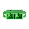 LogiLink Fiber Adapter SC Duplex, 12 Stück, mit Flansch, grün