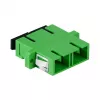 LogiLink Fiber Adapter SC Duplex, 12 Stück, mit Flansch, grün