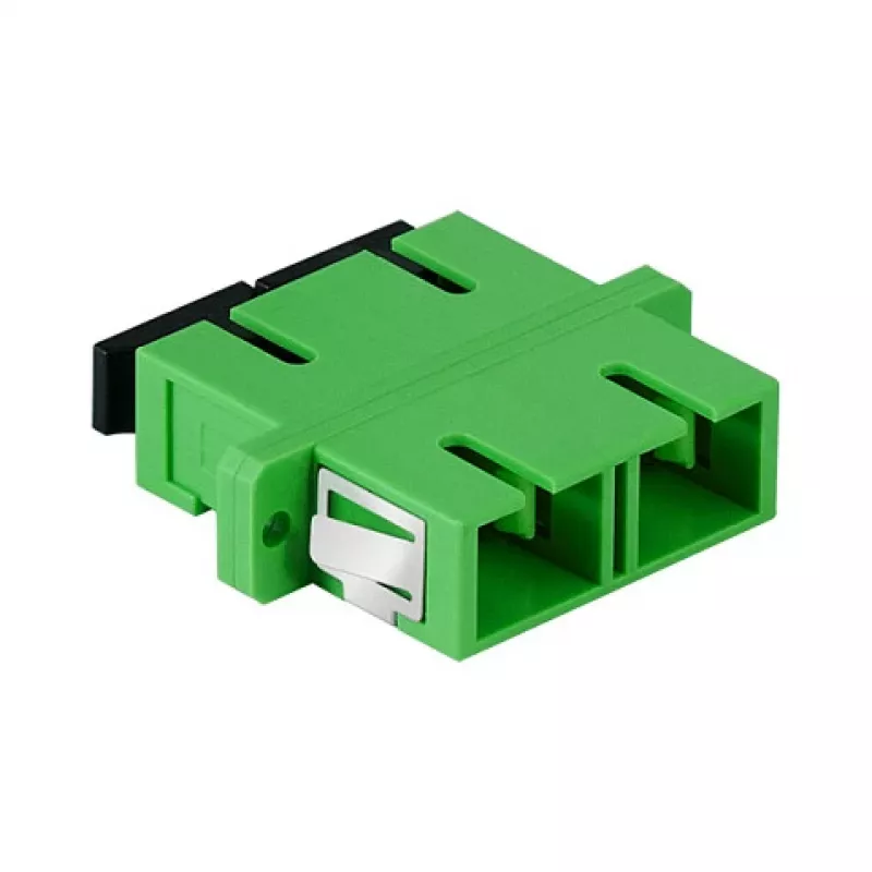 LogiLink Fiber Adapter SC Duplex, 12 Stück, mit Flansch, grün