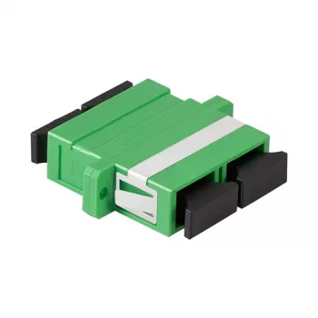 LogiLink Fiber Adapter SC Duplex, 12 Stück, mit Flansch, grün