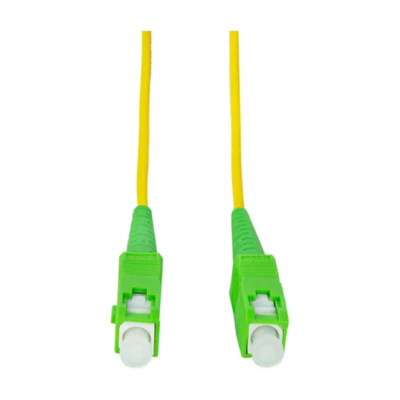 LogiLink Glasfaser-Patchkabel – Simplex, OS2 SM G.657.A2, SC/APC auf SC/APC, 1 m, Gelb