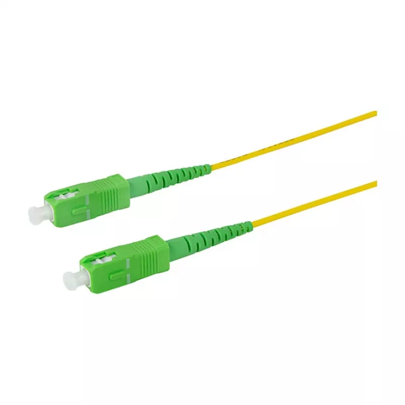 LogiLink Glasfaser-Patchkabel – Simplex, OS2 SM G.657.A2, SC/APC auf SC/APC, 1 m, Gelb
