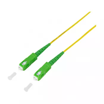 LogiLink Glasfaser-Patchkabel – Simplex, OS2 SM G.657.A2, SC/APC auf SC/APC, 1 m, Gelb