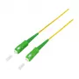 LogiLink Glasfaser-Patchkabel – Simplex, OS2 SM G.657.A2, SC/APC auf SC/APC, 1 m, Gelb