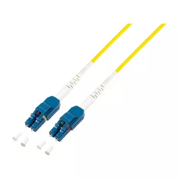 LogiLink Fiber Uniboot Patchkabel OS2 LC Duplex auf LC Duplex 0,5m LSZH Gelb