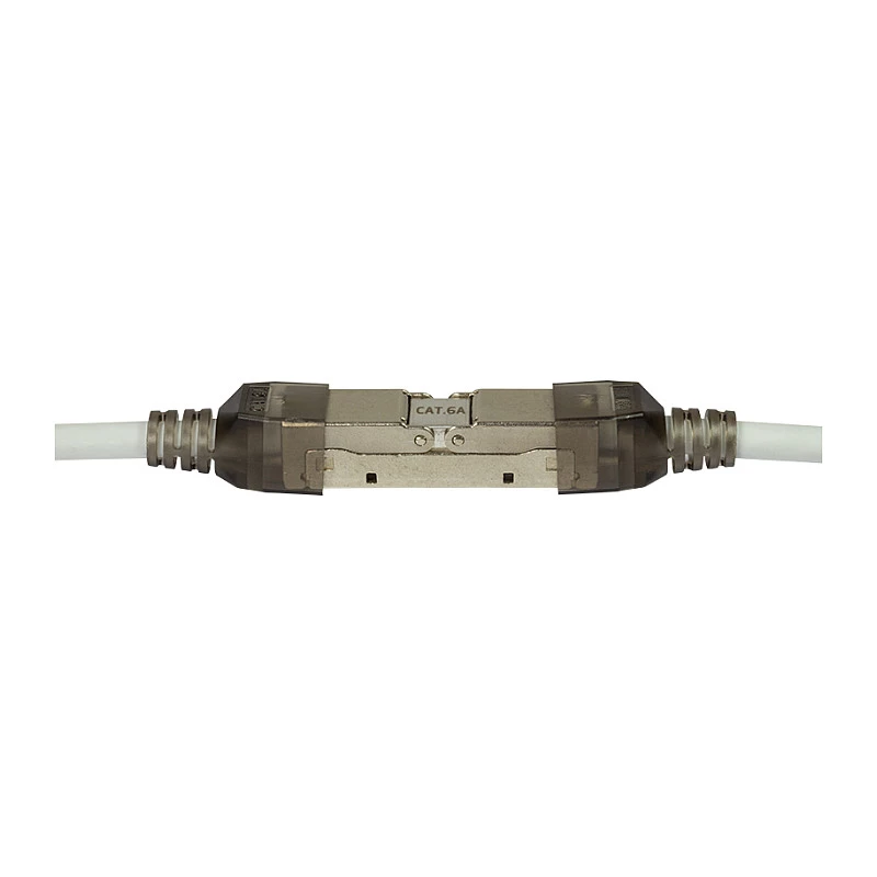 LogiLink Feldkonfektionierbarer RJ45-Stecker Cat.6A STP 10G, werkzeugfreie IDC, Zinkdruckguss, AWG 22-26, Silber