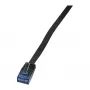 LogiLink Flachband-Patchkabel Cat.5e U/UTP, RJ45, 3m, Schwarz