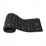 LogiLink Flexible Tastatur mit Anschlusskabel, Schwarz (ID0019)
