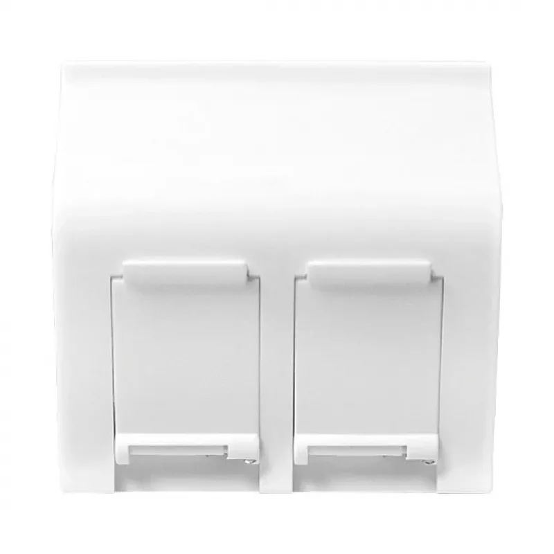 LogiLink French Faceplate 45° Typ, 45x45 mm, 2 Port, Weiß