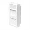 LOGILINK French Faceplate Modular Insert 22,5x45 mm, Weiß