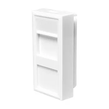 LOGILINK French Faceplate Modular Insert 22,5x45 mm, Weiß