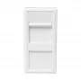 LOGILINK French Faceplate Modular Insert 22,5x45 mm, Weiß