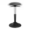 LOGILINK Höhenverstellbarer Wackelhocker EO0022 - Ergonomischer Hocker für aktives Sitzen mit Gaslift, 360° Drehung, Schwarz