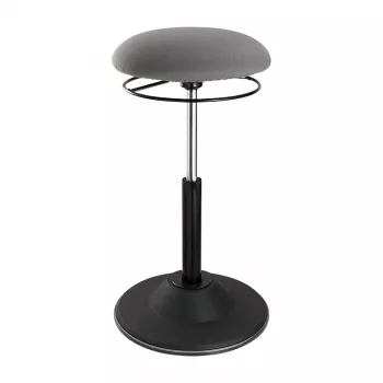 LOGILINK Höhenverstellbarer Wackelhocker EO0022 - Ergonomischer Hocker für aktives Sitzen mit Gaslift, 360° Drehung, Schwarz