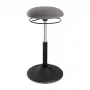 LOGILINK Höhenverstellbarer Wackelhocker EO0022 - Ergonomischer Hocker für aktives Sitzen mit Gaslift, 360° Drehung, Schwarz