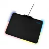 LogiLink ID0155 RGB Gaming Mauspad – Silikonoberfläche, rutschfeste Gummibasis, USB-A-betrieben, 36x26cm, Schwarz