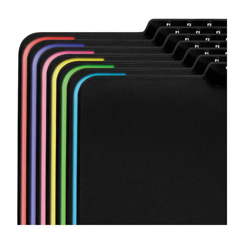 LogiLink ID0155 RGB Gaming Mauspad – Silikonoberfläche, rutschfeste Gummibasis, USB-A-betrieben, 36x26cm, Schwarz