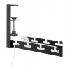 LOGILINK KAB0094 Untertisch-Kabelablage, Klemmsystem, ausziehbar, Metall, Schwarz
