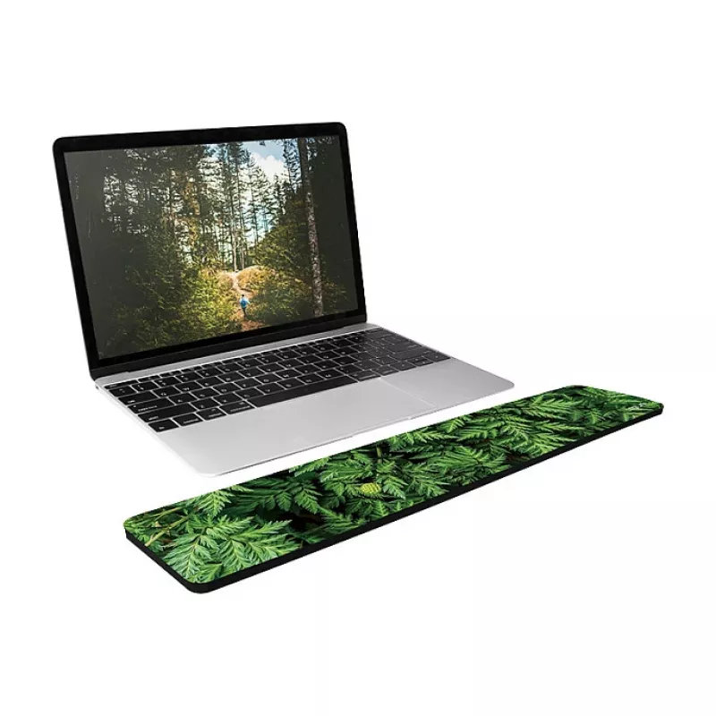 LogiLink Handballenauflage für Tastatur, lang - Ergonomische Memory-Schaum Handballenauflage für Tastaturen in voller Größe, rutschfeste Basis, Schwarz