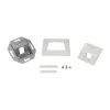LogiLink Keystone Faceplate 45° für 1 Modul, Reinweiß