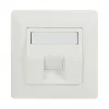 LogiLink Keystone Faceplate 45° für 1 Modul, Reinweiß