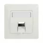 LogiLink Keystone Faceplate 45° für 1 Modul, Reinweiß