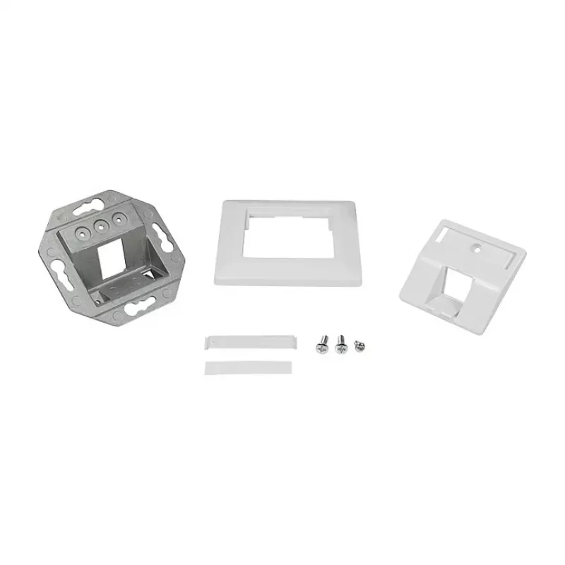 LogiLink Keystone Faceplate 45° für 1 Modul, Signalweiß