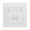 LogiLink Keystone Faceplate 45° für 1 Modul, Signalweiß