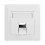 LogiLink Keystone Faceplate 45° für 1 Modul, Signalweiß