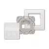 LogiLink Keystone-Abdeckung für 2 Module, vorstehend, UP/50, Reinweiß