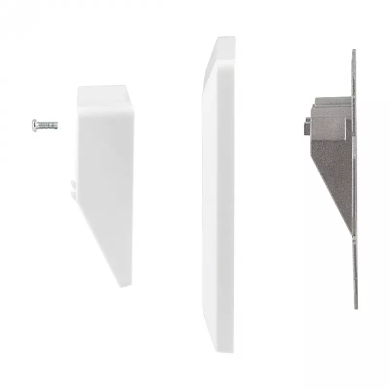 LogiLink Keystone-Abdeckung für 2 Module, vorstehend, UP/50, Reinweiß