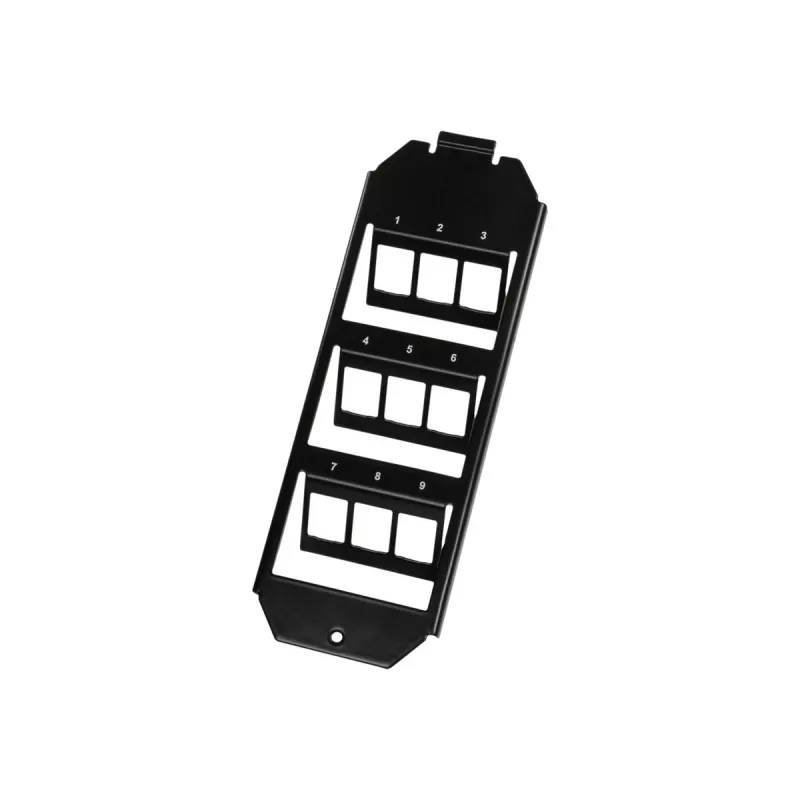 Logilink Keystone Bodentank-Einsatz für 3 x 3 Keystone-Module, Schwarz