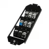 Logilink Keystone Bodentank-Einsatz für 3 x 3 Keystone-Module, Schwarz