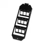 Logilink Keystone Bodentank-Einsatz für 3 x 3 Keystone-Module, Schwarz