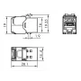 LogiLink Keystone Jack Cat.6A STP mit Staubschutzkappe, 14,4mm, 22-26 AWG, 24 Stück