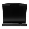 LOGILINK LC902GE KVM-Konsole mit 19-Zoll-LCD-Bildschirm, VGA, deutsche Tastatur