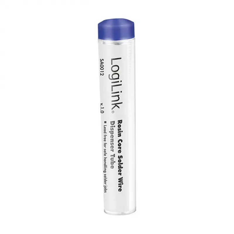 LogiLink Bleifreier silberhaltiger Lötdraht Sn99.3Cu0.7, 1 mm, 12,5 g Spenderbox